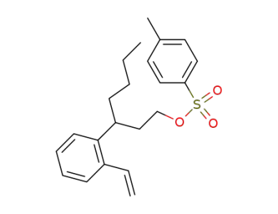 toluene-4-sulfonic acid 3-(2-vinylphenyl)heptyl ester